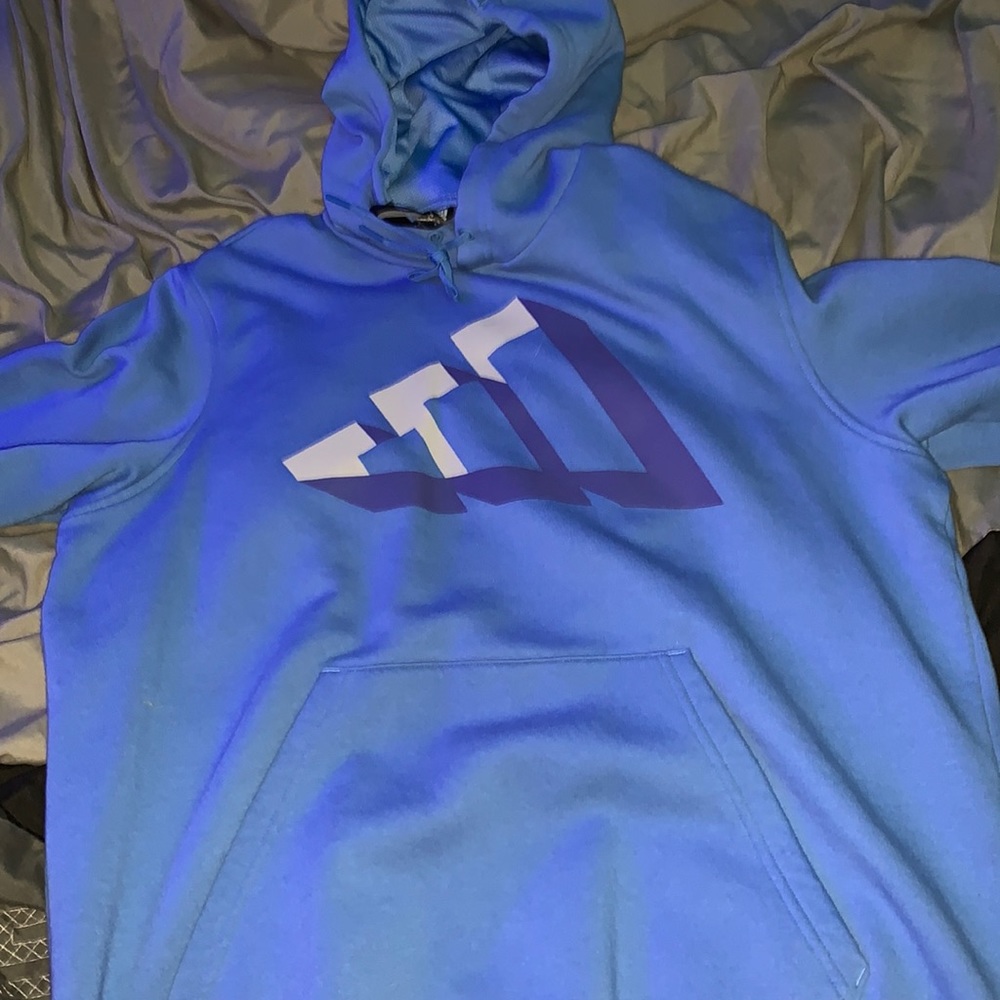Adidas, Blue Hoodie, Size (M)